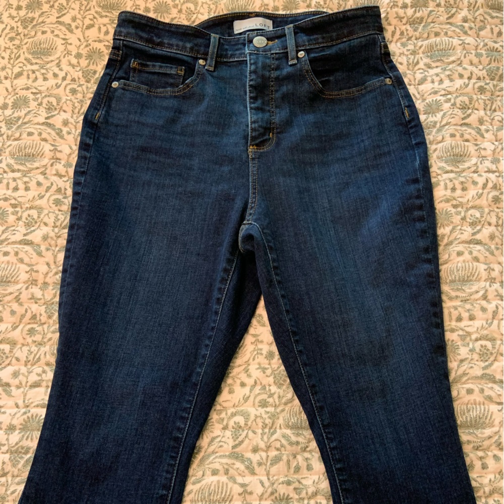 Loft Curvy High Waist Skinny Jeans 28/6
